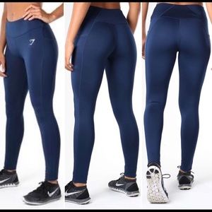 Gymshark dry sculpture sapphire leggings
